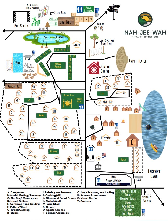 Camp Nah-Jee-Wah Map